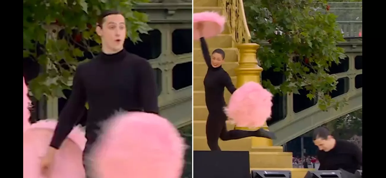 Gaga dancer tumbles during Olympics ceremony chaos.