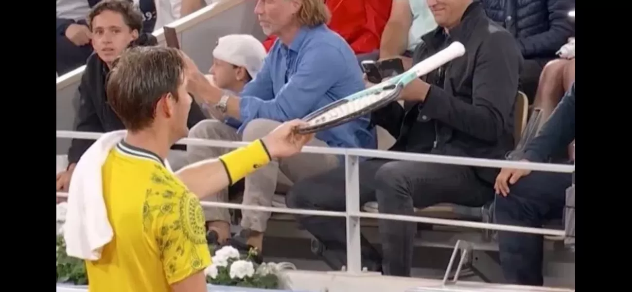 Famous athlete asks supporter to take his place during competition after suffering eight consecutive losses.