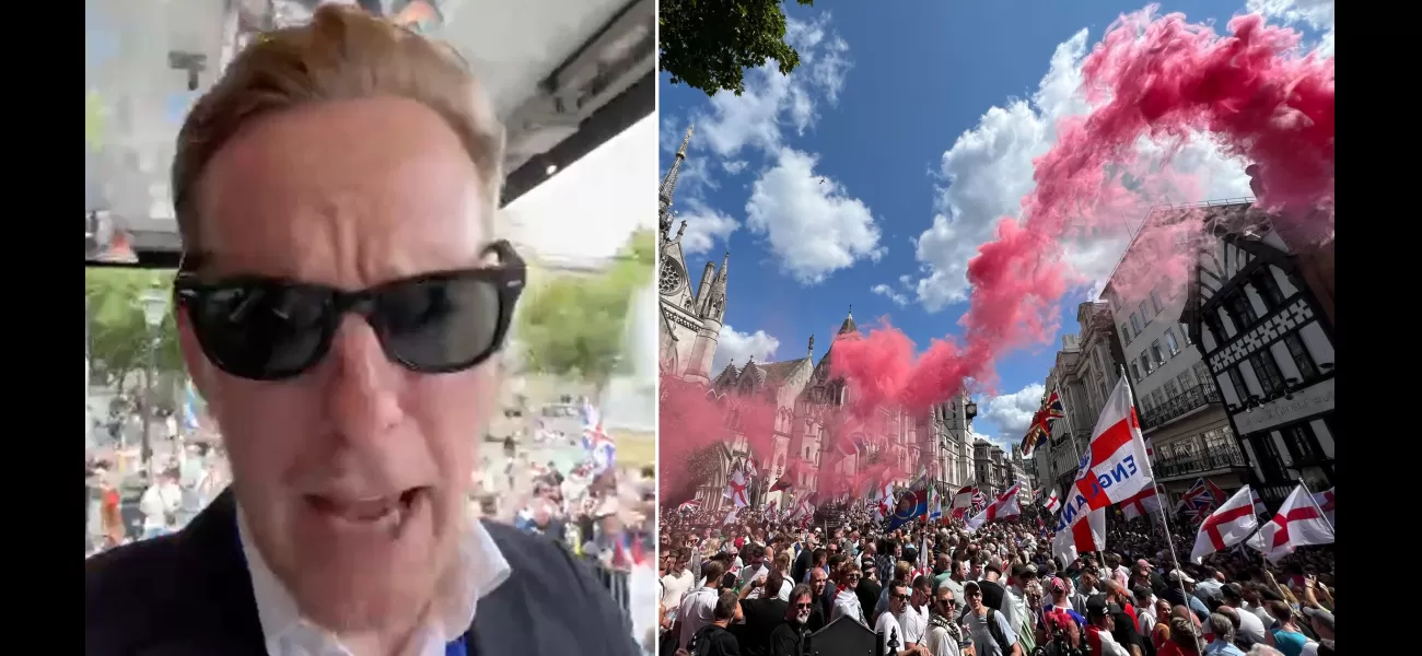 Fox leads protest alongside Tommy Robinson today, claiming ownership of community