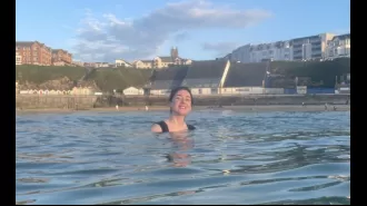 At 24, my life was consumed by drug addiction, but an icy swim changed everything.