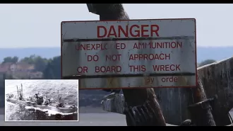 A sunken ship filled with explosives has the potential to cause a devastating tidal wave in the Thames.