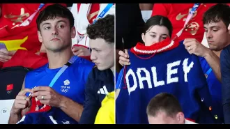Tom Daley's knitting during the Olympics has excited his fans and they believe the games have officially begun.
