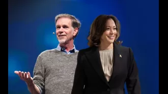 Netflix's co-founder contributes $7M to Kamala Harris' campaign.