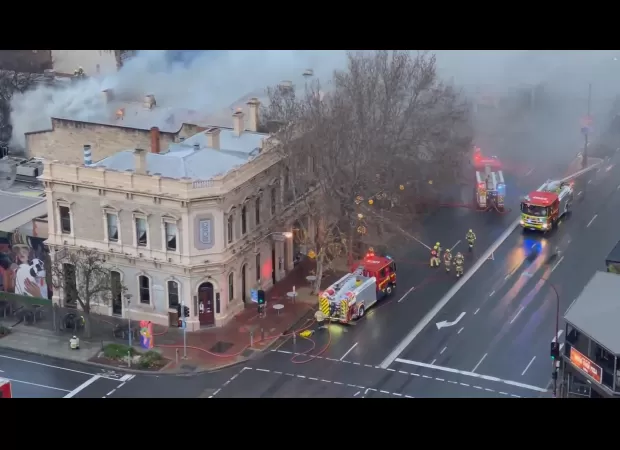 Authorities investigating possible arson at old Adelaide structure