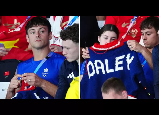 Tom Daley's knitting during the Olympics has excited his fans and they believe the games have officially begun.