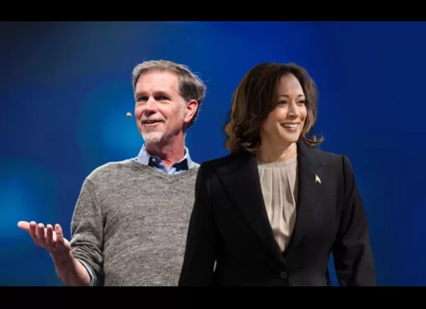 Netflix's co-founder contributes $7M to Kamala Harris' campaign.