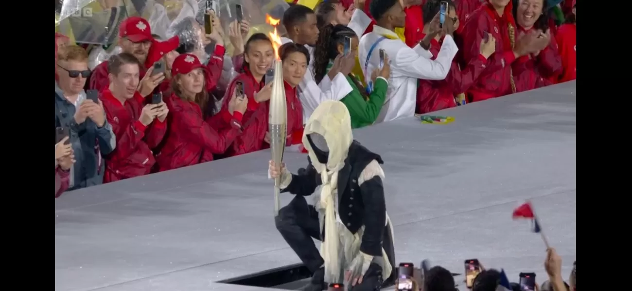 The identity of the mystery Olympic torchbearer, who wore a mask during the relay, was revealed in an Instagram post that has since been deleted.