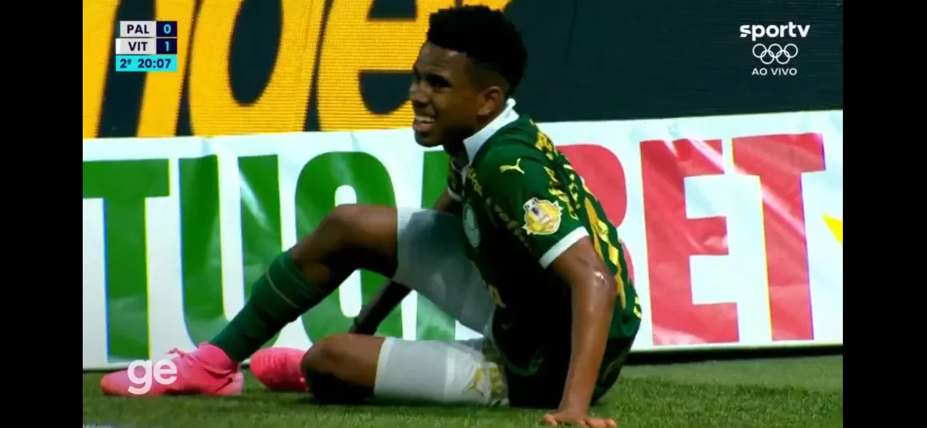 Chelsea's latest addition, Estevao Willian, exits the field in tears after sustaining an injury.