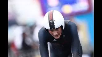 British Olympian angrily swears after getting robbed of gold medal in Paris.