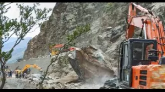 Heavy rain caused a landslide that has isolated 18 villages in Odisha, and the Indian Meteorological Department predicts more rain to come.