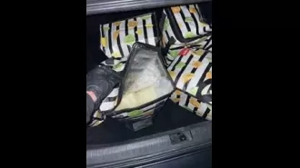 Police found 60 kilos of meth in a car trunk and charged the driver.