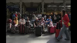 Latest updates: Gatwick flights cancelled and three London train lines shut down.