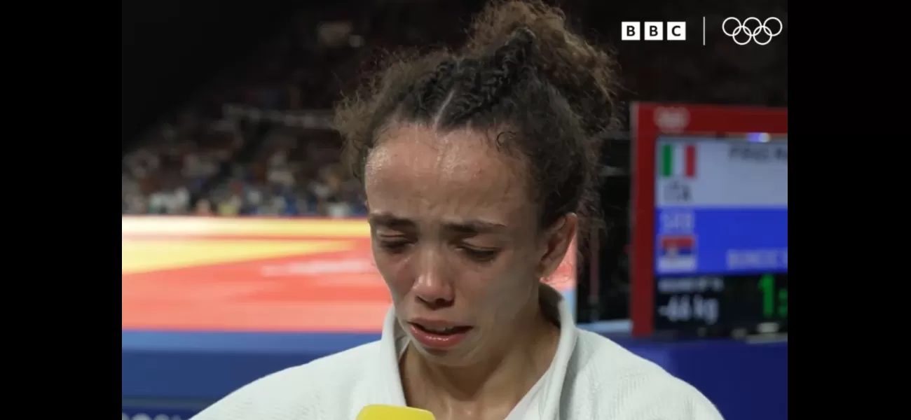 BBC had to end interview with devastated Team GB athlete Chelsie Giles.