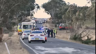 Three people died in a car accident in regional NSW after the vehicle veered off the road and rolled.