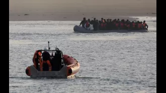 A woman was killed on a crowded boat while crossing the Channel.