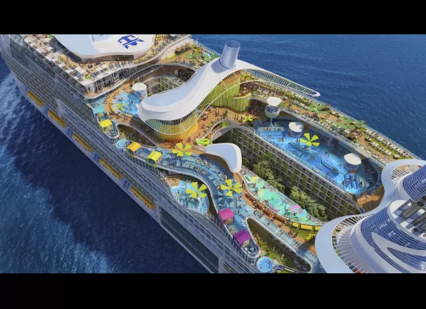 Get an inside look at the world's largest cruise ship, which is 5 times larger than the Titanic.