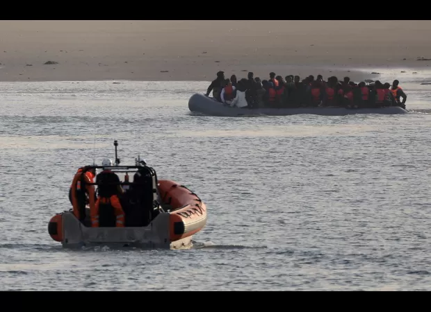 A woman was killed on a crowded boat while crossing the Channel.