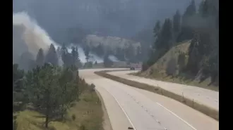 Highway 285 in Jefferson County, previously closed due to the Twin Forks fire, has been reopened while firefighters continue to battle the blaze.