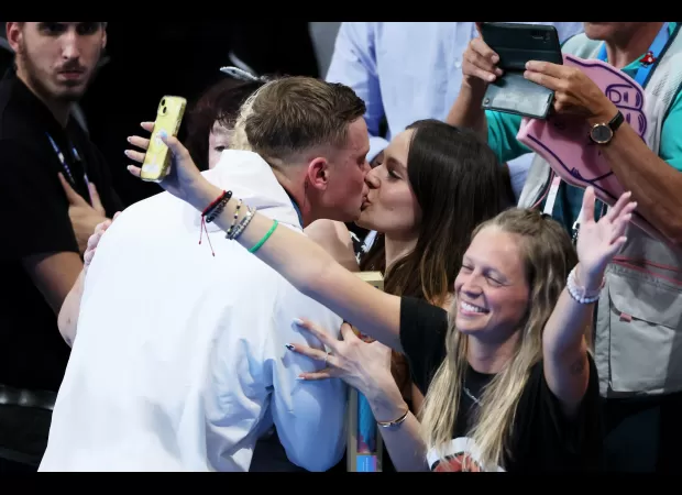 Olympic swimmer Adam Peaty's rapid love affair with Holly Ramsay, who is now supporting him with his son, following his win.
