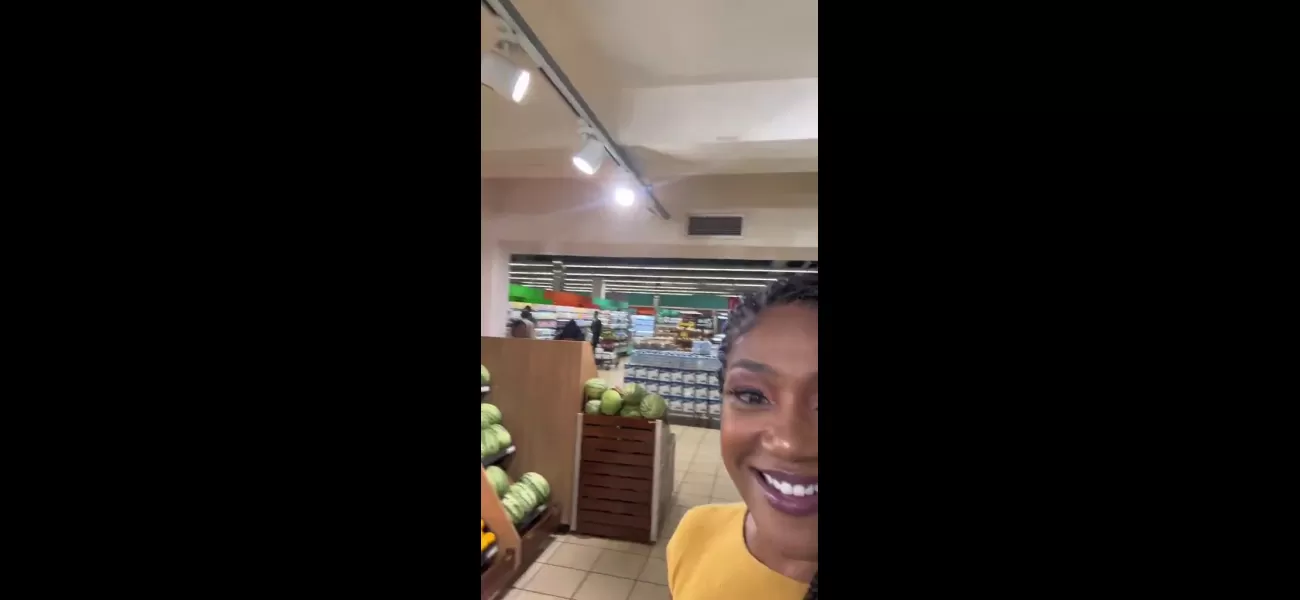 Tiffany Haddish is surprised by presence of grocery store during her video tour of an African country.