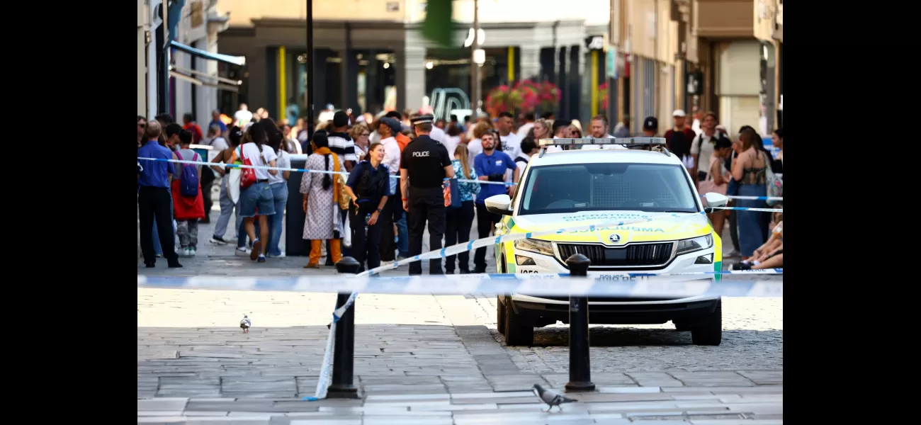 Two people in Bath hospitalized after a woman approached them with a bag.
