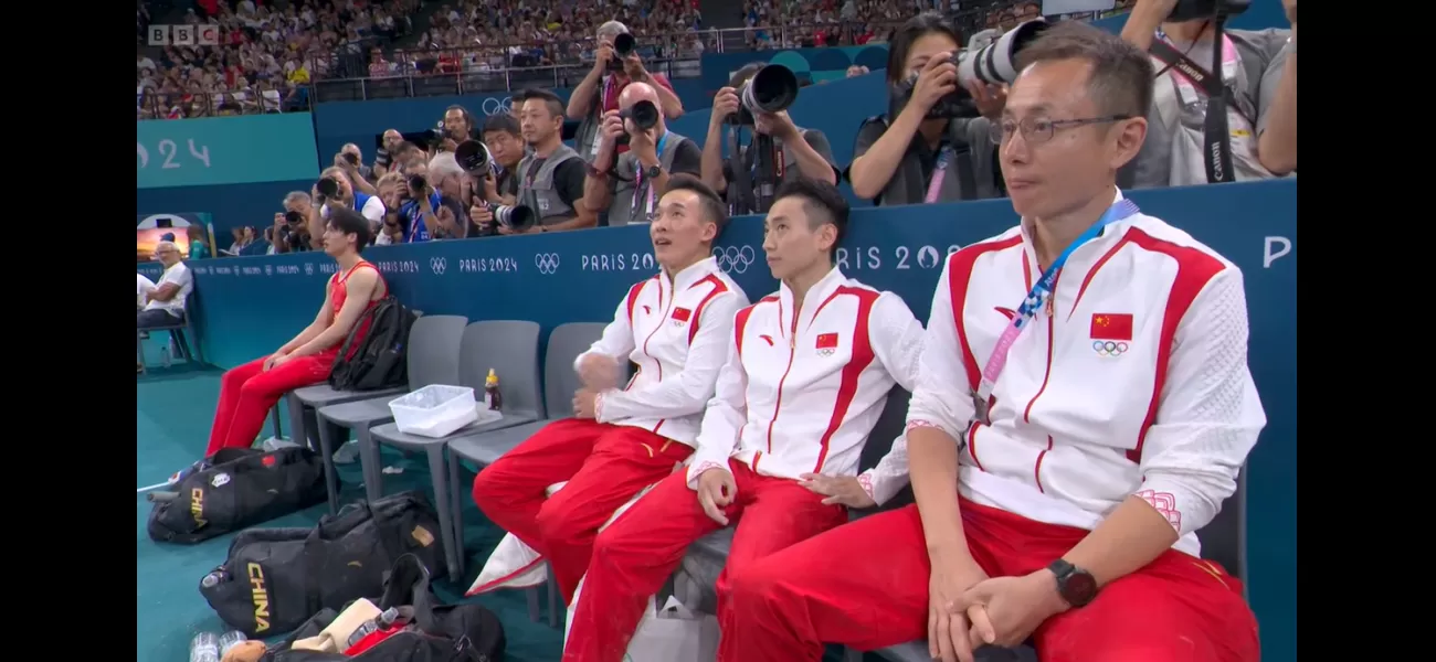 A gymnast from China was separated from his team after making a costly mistake, resulting in them losing the chance for an Olympic gold medal.