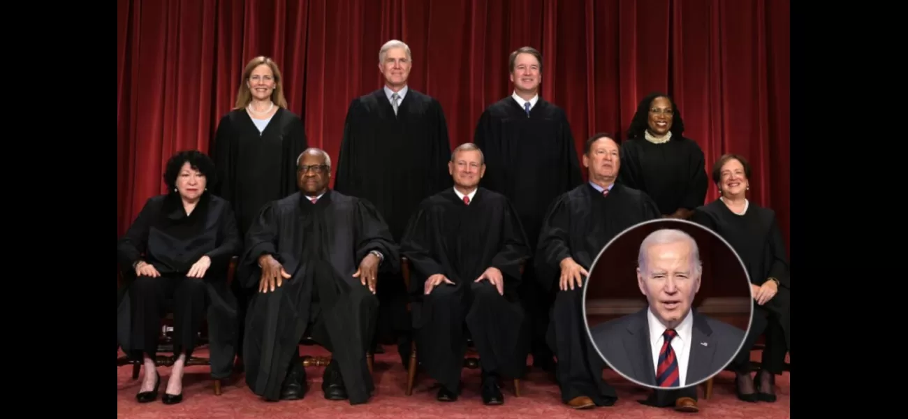 Biden suggests changes to Supreme Court, such as implementing term limits.