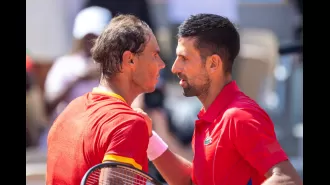 Nadal gets angry with reporter after losing to Djokovic in Paris Olympics.