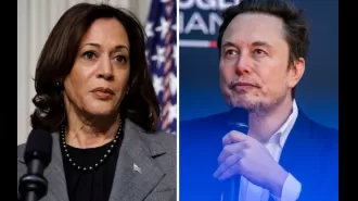 Elon Musk shares modified Kamala Harris ad, causing concern about AI's role in politics.