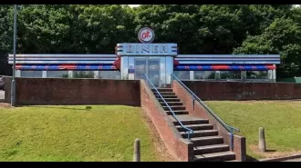 Customers are upset after paying £265 for four breakfasts at a roadside diner.