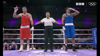 British boxer crushed by loss and speaks out about the unfairness of the Olympics match.