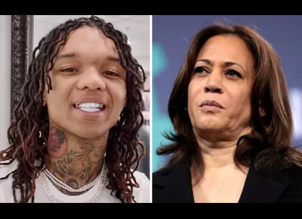 Rapper Swae Lee is accused of discouraging voting for Kamala Harris by urging people to do their own research.