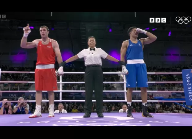 British boxer crushed by loss and speaks out about the unfairness of the Olympics match.