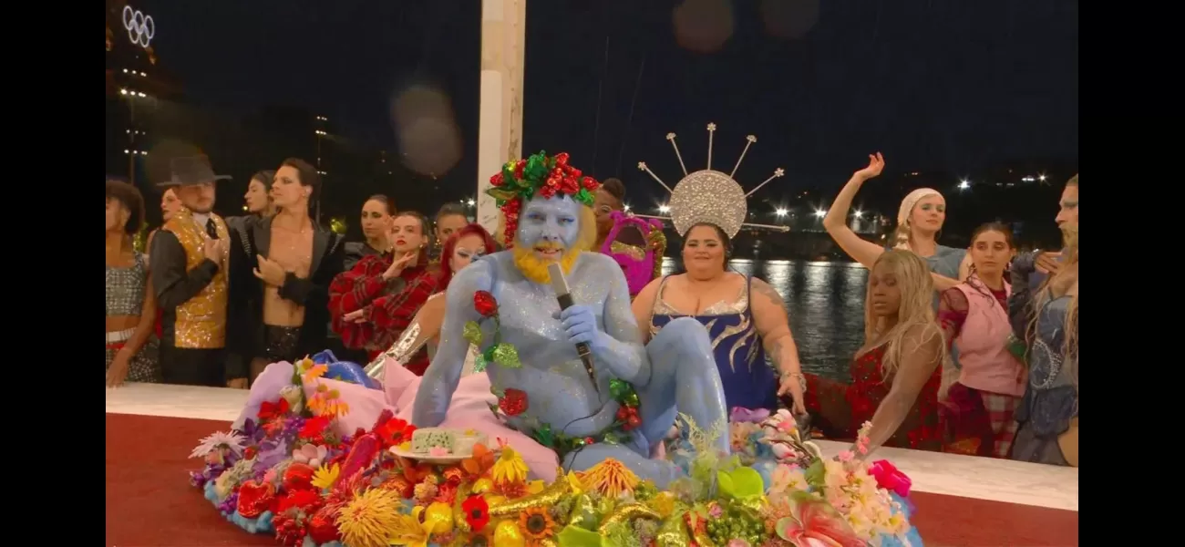 The blue man from the opening ceremony speaks out in defense of his memorable Olympic performance.