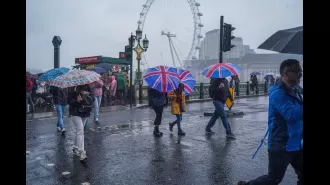 UK's heatwave to finally break as thunderstorms and floods loom.