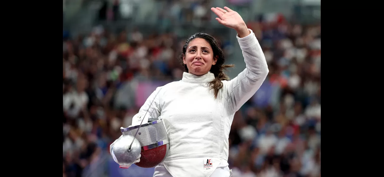A pregnant fencer shares she won at Paris Olympics.