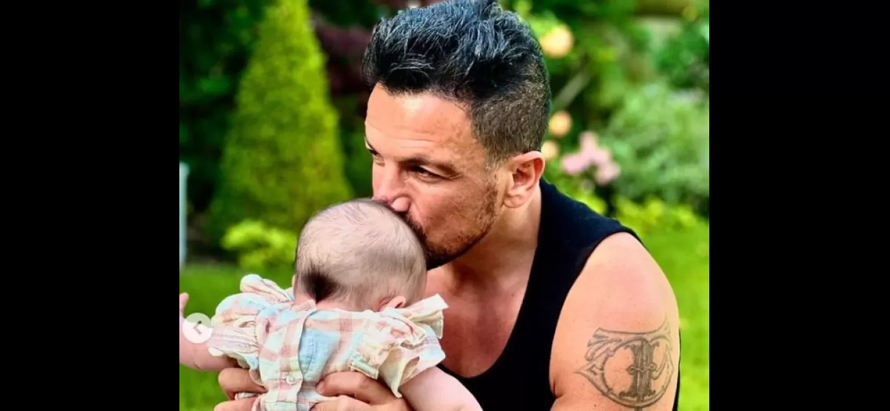 Peter Andre responds to a fan questioning why he doesn't share photos of his baby Arabella on social media.