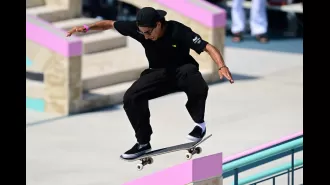 Skateboarder's outburst due to ignored warning by cameraman during Olympics.