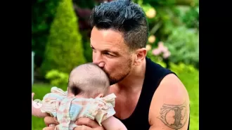 Peter Andre responds to a fan questioning why he doesn't share photos of his baby Arabella on social media.