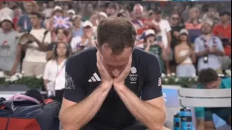 Andy Murray emotionally breaks down after Olympic setback prolongs his retirement.