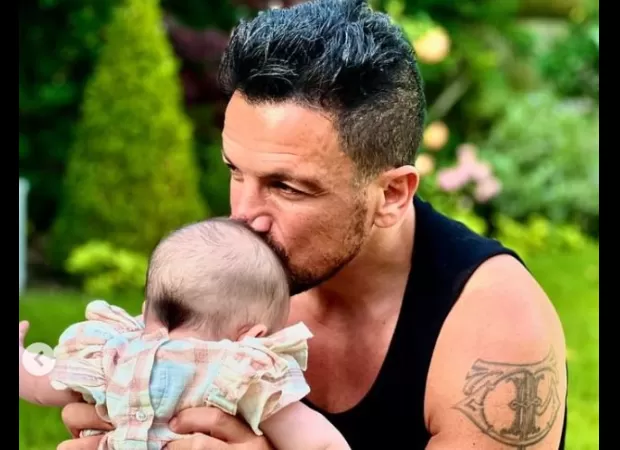 Peter Andre responds to a fan questioning why he doesn't share photos of his baby Arabella on social media.