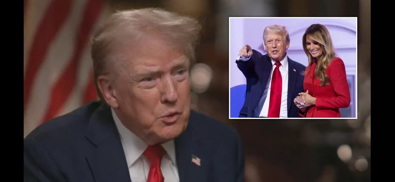 Trump says Melania responded positively after bullet grazed him, showing she has affection for him.