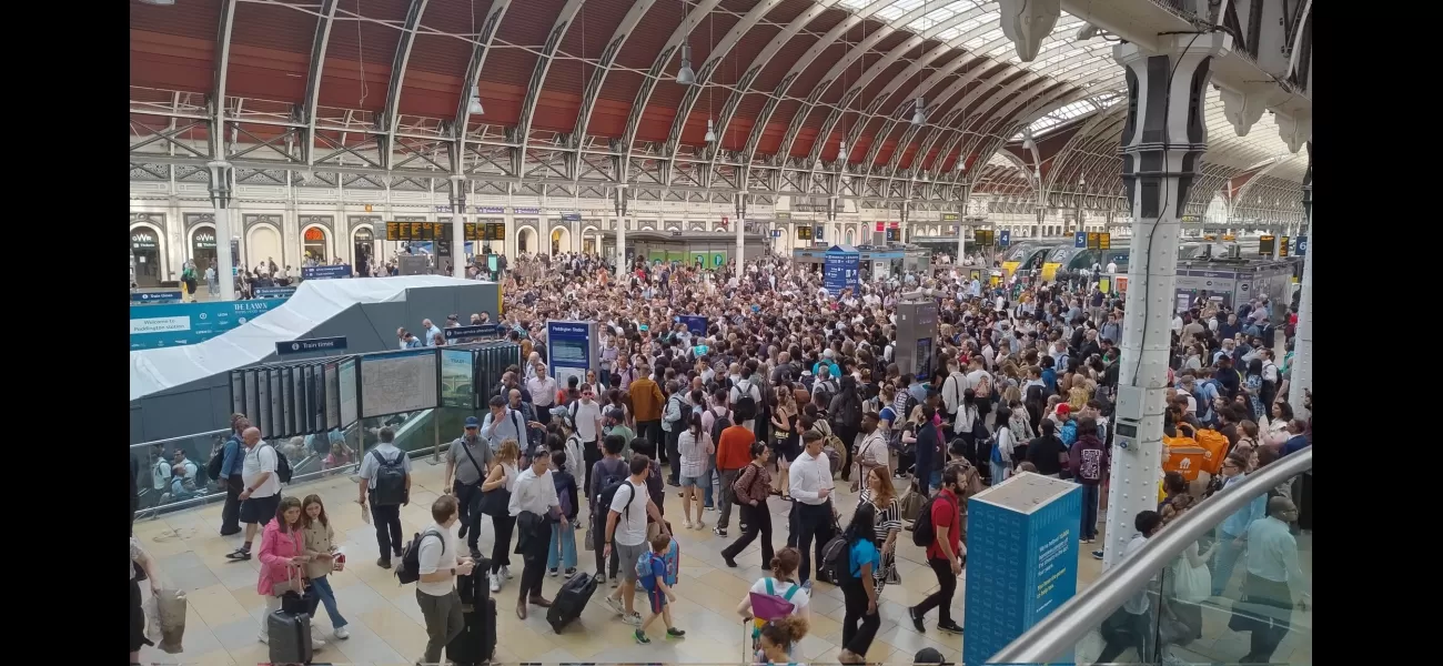Traffic chaos and flight disruptions at Heathrow due to Tube delays during busy commuting time.