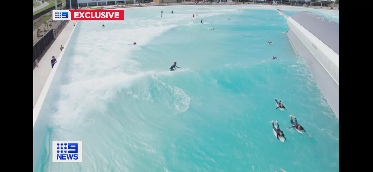 A person was taken to the hospital after being rescued from the water at a wave park in Sydney.