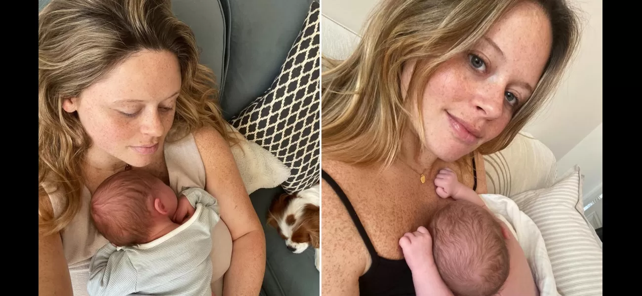 Emily Atack posts cute pics with newborn despite being in the 