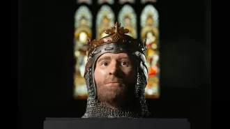 New 3D model of Scottish hero king, Robert the Bruce, revealed at Dunfermline Abbey.