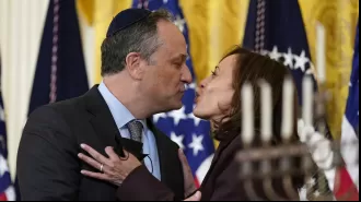 Trump claims Harris, a woman with a Jewish husband, is anti-Semitic.