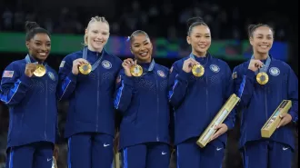 Simone Biles responds to MyKayla Skinner's criticism of the Olympic team.