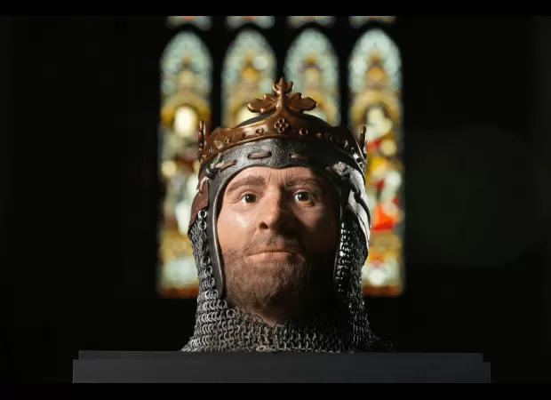 New 3D model of Scottish hero king, Robert the Bruce, revealed at Dunfermline Abbey.