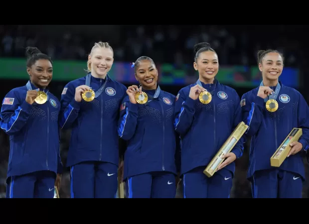 Simone Biles responds to MyKayla Skinner's criticism of the Olympic team.